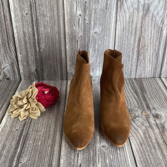 Aqua Womens Dante Suede Pointed Toe Booties - Picture 2 of 5